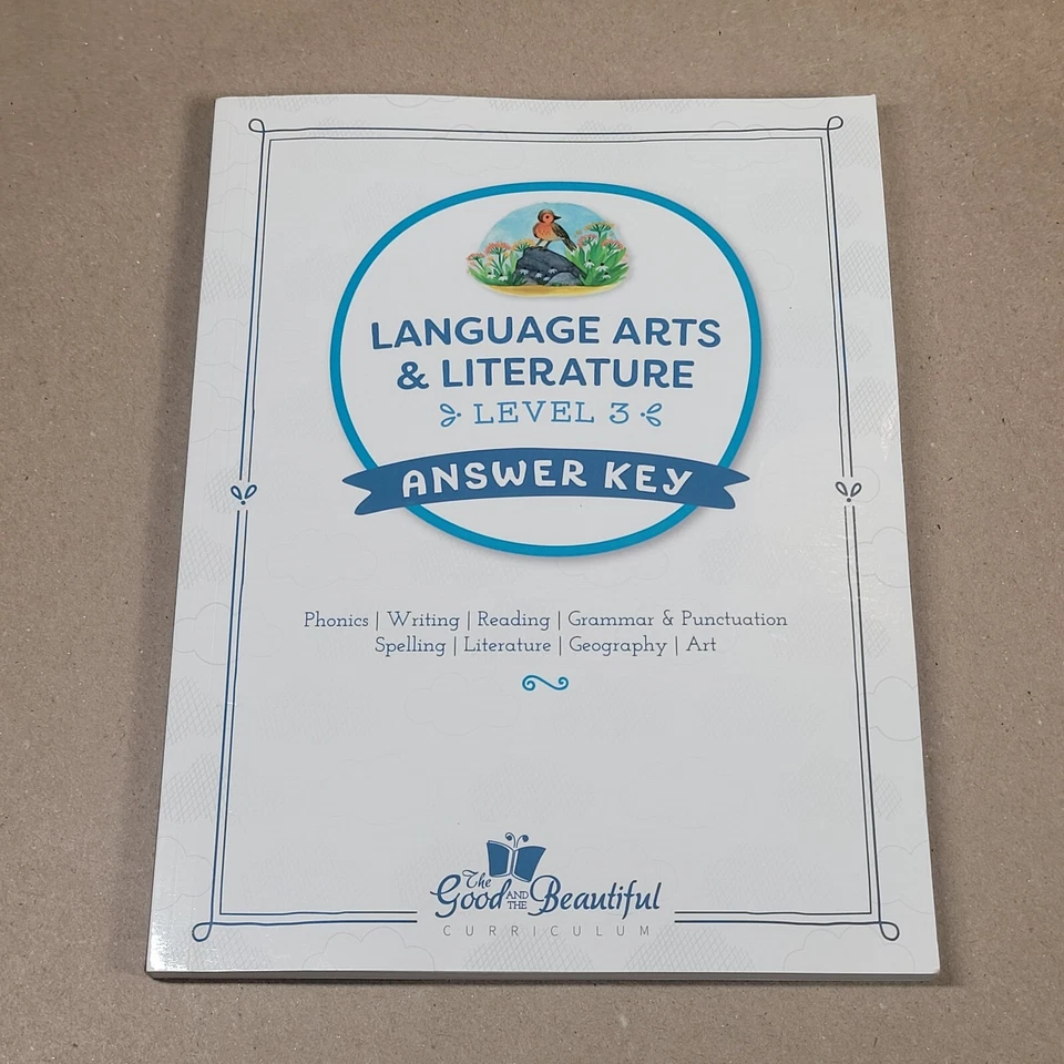 The Good and the Beautiful Language Arts & Literature Level 3 Answer Key - Image 1 of 4