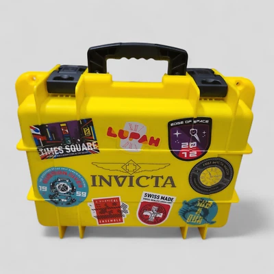 INVICTA Dive Impact Case Yellow Patch 1 Watch Slot + Speaker & Flashlight - Image 1 of 4