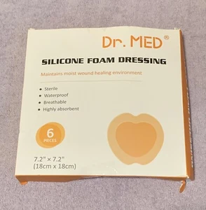 Dr Med Silikonschaum umrandet Silikonschaum Verband Sakralferse 7,2" Box mit 6 - Bild 1 von 4