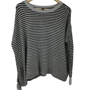 Maglione Eileen Fisher a righe oversize taglia XXS maglione Lagenlook manica a goccia - Foto 1 di 10