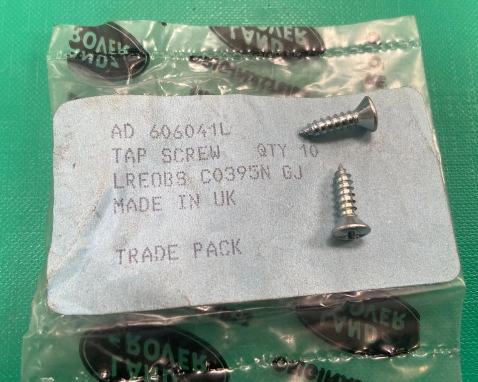NEW Land Rover Series 3 Interior Rear View Mirror to Bracket Screws x2 AD606041L - Image 1 of 1