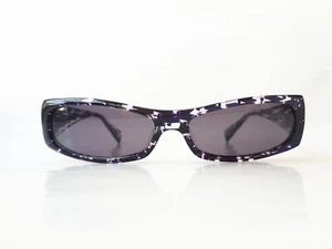 Alain Mikli Sunglasses women purple clear gray oval vintage Y2K handmade NOS - Picture 1 of 12