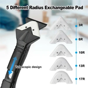 3in1 Silicone Scraper Caulking Grouting Sealant Finishing Clean Remover Tool Kit - Picture 1 of 12