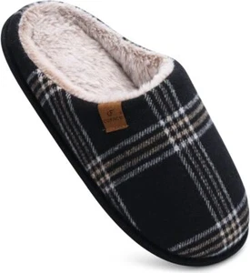 COFACE Unisex Mens Womens Cozy Memory Foam Scuff Slippers Casual Slip On Warm Ho - Picture 1 of 23