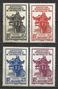 French INDOCHINA 1939 Complete set of 4 mint stamps * (9085) - Picture 1 of 1