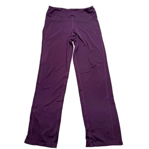 Title Nine Slit Ankle Hem Zippers Pull On Straight Purple Yoga Pants M Medium - Bild 1 von 11
