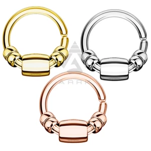 Nose Ring Hoop Small Septum Piercing Cartilage Tragus Helix Piercing Inlaid - Picture 1 of 5