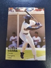 Ruben Sierra Texas Rangers 1990 Action Superstars Blue Sox Promo #7 NM
