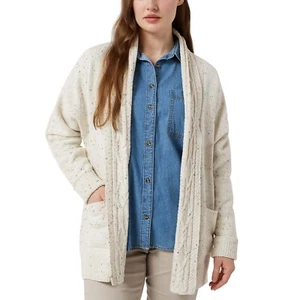Chaps Ladies' Cable Neck Cardigan VARIATION - Picture 1 of 6