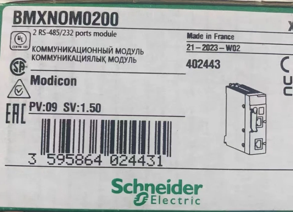 SCHNEIDER MODICON BMXNOM0200 FREE EXPEDITED SHIPPING - Image 1 of 1