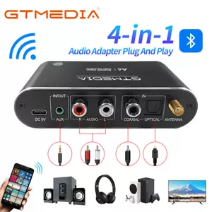 Bluetooth 5.1 Receiver Transmitter Coaxial Optical AUX RCA USB Audio Adapter - Picture 1 of 12