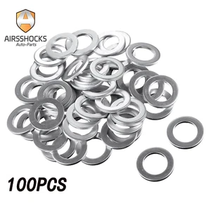 100x 14MM 94109-14000 FOR HONDA/ACURA OIL DRAIN PLUG CRUSH WASHERS Aluminum - Picture 1 of 10