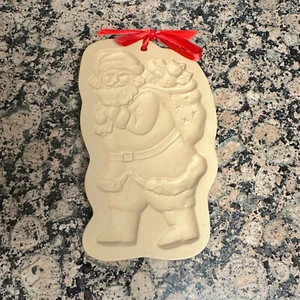 Vtg Brown Bag Cookie Art 1997 Hill Design Santa Claus 7-1/2 in. Collectible - Picture 1 of 4