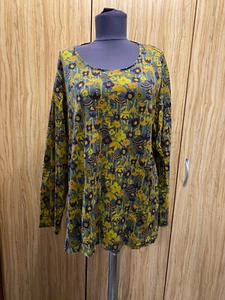 BLUSA RELAJADA FLORAL MULTICOLOR JERSEY ELÁSTICO GUDRUN SJODEN-XL - Imagen 1 de 12