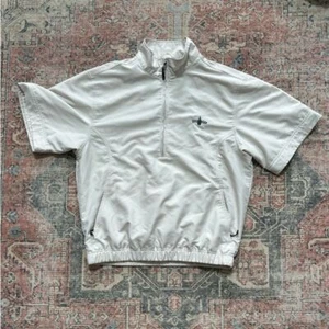 Cutter And Buck Evergreen Jacket Mens Medium Windbreaker Golf 1/2 Zip Pullover - Picture 1 of 9