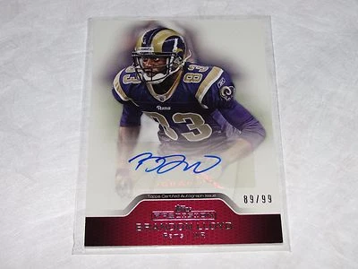 2011 Topps Precision BRANDON LLOYD Red Variant Autograph/99 St Louis Rams ILLINI - Image 1 of 2
