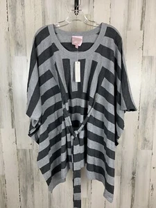 Romeo & Juliet Couture Damen Cinched Poncho Oberteil Anthrazit Grau Größe M - Bild 1 von 4
