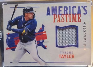 Tyrone Taylor 2022 Chronicles America’s Pastime Patch Relic Brewers APS-TY