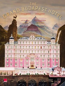 GRAND BUDAPEST HOTEL Affiche Cinéma ROULEE 53 x 40 cm Movie Poster Wes Anderson - Imagen 1 de 1