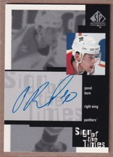 1999-00 SP Authentic Sign of the Times #PB Pavel Bure AUTO - Florida Panthers A