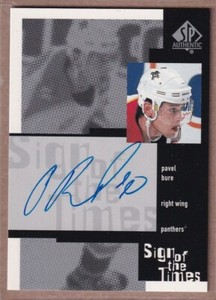 1999-00 SP Authentic Sign of the Times #PB Pavel Bure AUTO - Florida Panthers A