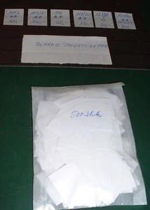 500 Blanko Preisetiketten unbeschriftet (2,5 - 3,1 cm ) (intern:1) - Bild 1 von 1