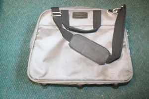 Used Gray Grey Black Laptop Case Bag Shoulder Strap - Picture 1 of 4