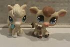 Littlest Pet Shop Lps Lot Cow #970 And Horse #403 , Both Included.