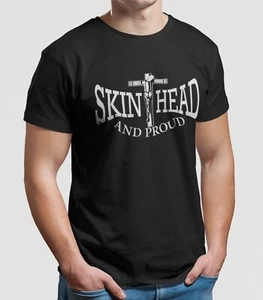 T-shirt Skinhead and Proud Skin head punk Oi Ska 1969 - Foto 1 di 1
