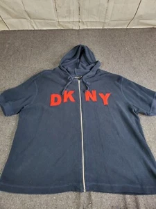 DKNY Sport Cropped Short Sleeve Zip Up Sweatshirt/2XL - Picture 1 of 8