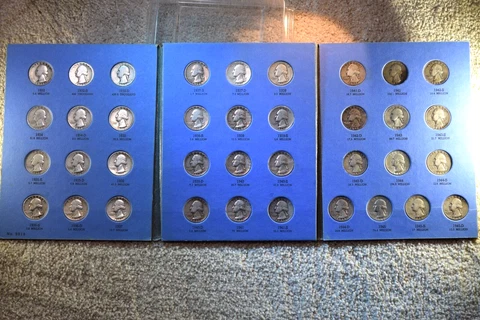 1932--1945 WASHINGTON QUARTER 37 coin SET WITH 1932-D & 1932-S NICE COINS!  #444 Cover