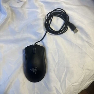 Razer DeathAdder 2000 RZ01-0145 Black Gaming Mouse USB Cable Tested Works - Picture 1 of 4
