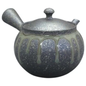 Teapot Kyusu Tokoname - TOKUTA - Gray - 300 ml cc - Ceramic Mesh - Ash Glaze - Picture 1 of 2