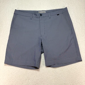 Pantaloncini da golf Travis Mathew uomo 38 occhielli testurizzati pinstripe blu notte - Foto 1 di 8