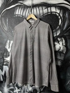 Dirk Bikkembergs Japan Tags Checkered Shirt Men’s Size 3XL Slim Fit - Picture 1 of 14