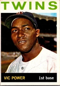 VINTAGE BASEBALL CARD TOPPS 1964 VIC POWER MINNESOTA TWINS NO110 - Picture 1 of 2