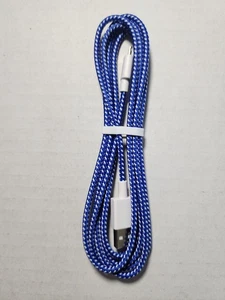6 FT Nylon Braided Apple MFi Certified Fast Charging Cord-iPhone/iPad/AirPods  - Picture 1 of 3