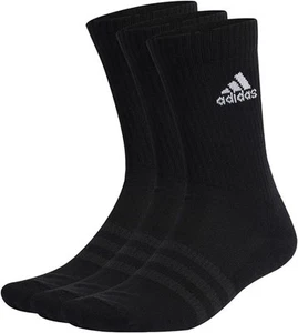 Adidas Calcetines Acolchados 3 Pares, Calcetines Medianos Unisex - Adulto, Negro/Blanco - Imagen 1 de 1