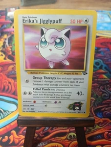 Erika's Jigglypuff 69/132 Gym Challenge Unlimited WotC 2000 Pokemon TCG VLP - Picture 1 of 2
