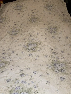 Edredón doble Shabby Chic azul rosa cabaña Foto 1 de 4