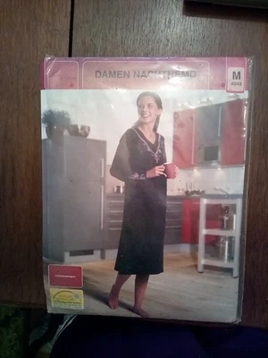 Nachthemd Schwarz Luna Carina M 40/42 Damen Zierrand - Bild 1 von 4