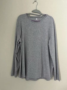 Solbari Long Sleeve Marle Swing Top UPF 50+ Size XX Large Light Grey Marle NEW - Picture 1 of 8