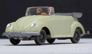 1/87 H0 WIKING VW Käfer 1200 Cabrio,  ~ hellgrünbeige, IE ~ platingrau, 1964-66 - Picture 1 of 20