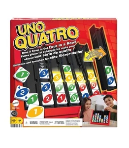 Mattel Games UNO QUATRO (2-4 Players) 7+ Family Game - Picture 1 of 6