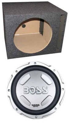 BOSS AUDIO Chaos CX122 12" 1400 Watt Car Power Subwoofer Woofer + Vented Sub Box - Image 1 of 4