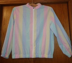 CHAQUETA MUJER TALLA L SEERSUCKER - Semillas de manzana - Pasteles, sin forro - BONITA - Imagen 1 de 1