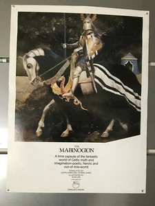 never hung vintage UK promo poster for 1980s printing of The Mabinogion Alan Lee - Picture 1 of 7