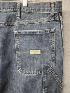 Wrangler Carpenter Herren Größe 44x32 Denim Blau Jeans Flecken  - Bild 1 von 10