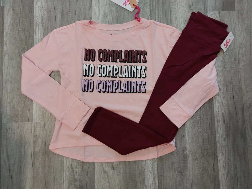 Nuevo con etiquetas Conjunto Justice Girls LS Sin Quejas Top/Leggings Talla 7 8 10 (2) Foto 1 de 1