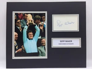 RARE Sepp Maier West Germany 1974 World Cup Signed Photo Display + COA AUTOGRAPH - Picture 1 of 3